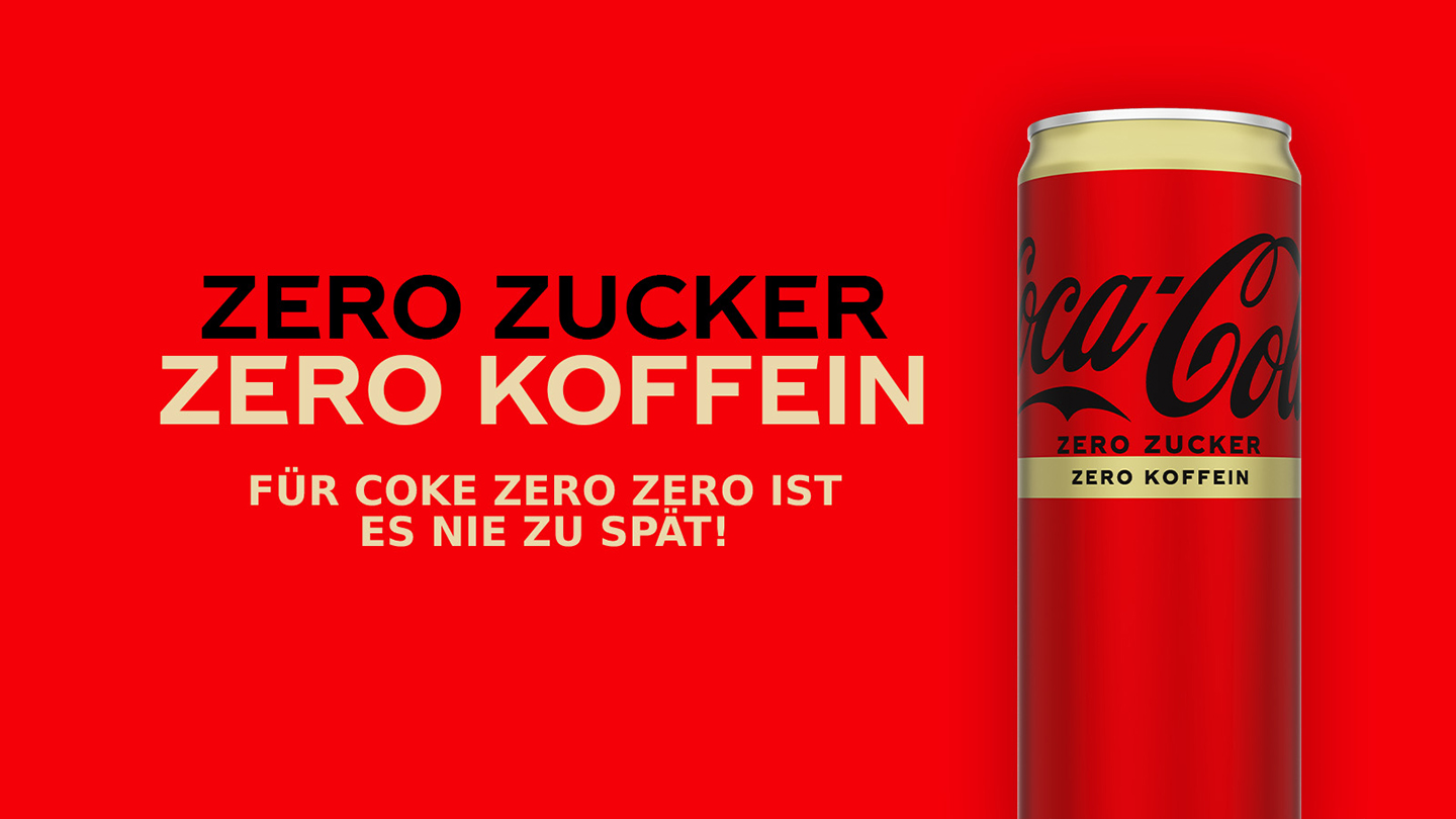 PA CocaCola zero Zucker zero Koffein CocaCola AT